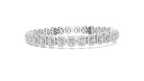Halovere Radiant Cut Halo Lab Grown Diamond Tennis Bracelet