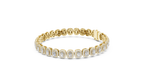 Halovere Radiant Cut Halo Lab Grown Diamond Tennis Bracelet