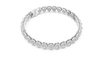 Aureola Radiant Cut Halo Lab Grown Diamond Link Bracelet