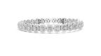 Aureola Radiant Cut Halo Lab Grown Diamond Link Bracelet