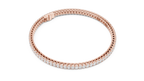 Ovaline Slim Oval Cut Lab Grown Diamond Tennis Bracelet