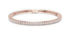 Ovaline Slim Oval Cut Lab Grown Diamond Tennis Bracelet