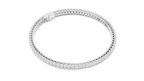 Ovaline Slim Oval Cut Lab Grown Diamond Tennis Bracelet