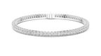 Ovaline Slim Oval Cut Lab Grown Diamond Tennis Bracelet