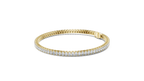 Ovaline Slim Oval Cut Lab Grown Diamond Tennis Bracelet