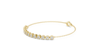 Perlaine Milgrain Round Lab Grown Diamond Chain Bracelet