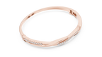Twilara Twist Crossover Lab Grown Diamond Bangle Bracelet