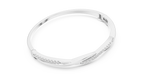 Twilara Twist Crossover Lab Grown Diamond Bangle Bracelet