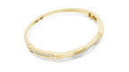 Twilara Twist Crossover Lab Grown Diamond Bangle Bracelet