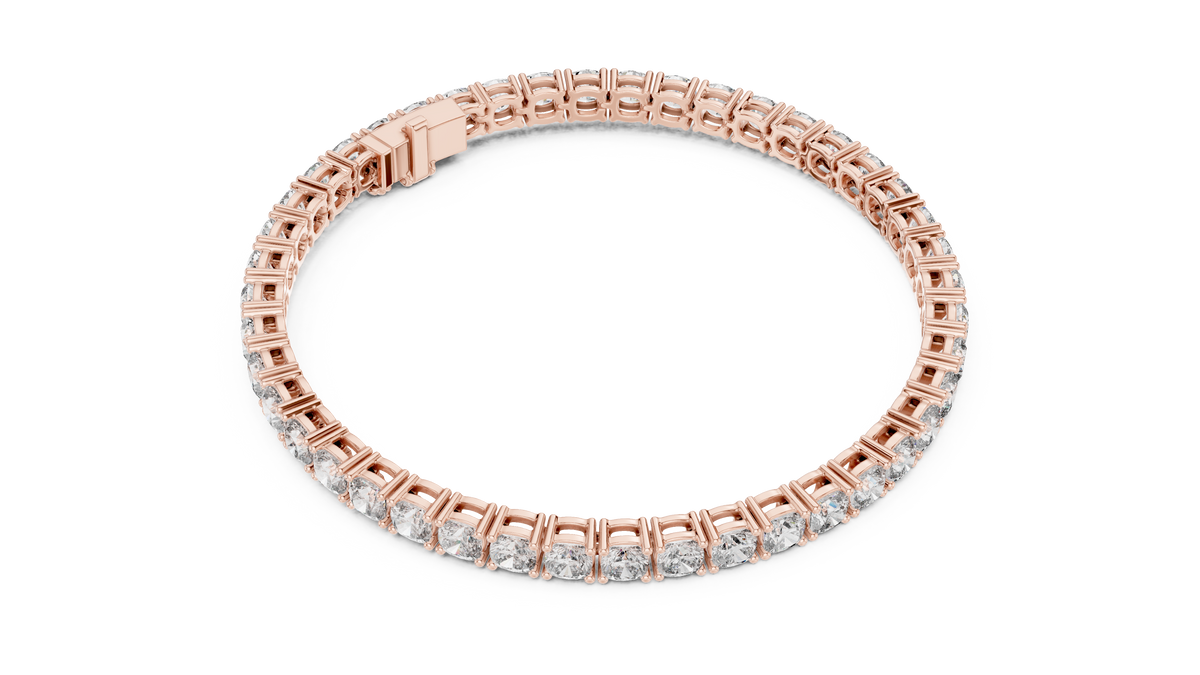 Cushelle Classic Cushion Cut Lab Grown Diamond Tennis Bracelet