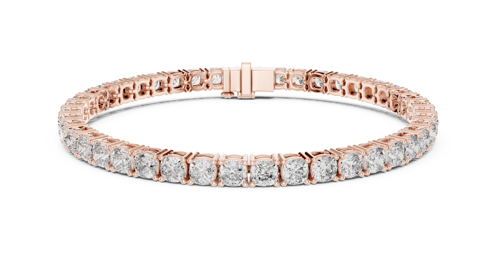 Cushelle Classic Cushion Cut Lab Grown Diamond Tennis Bracelet