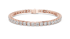 Cushelle Classic Cushion Cut Lab Grown Diamond Tennis Bracelet