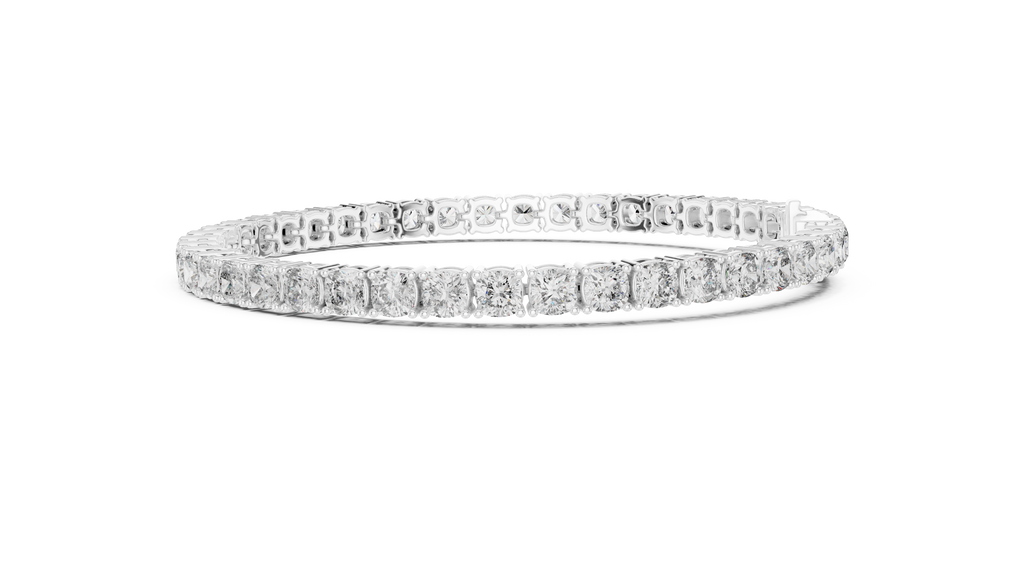 Cushelle Classic Cushion Cut Lab Grown Diamond Tennis Bracelet