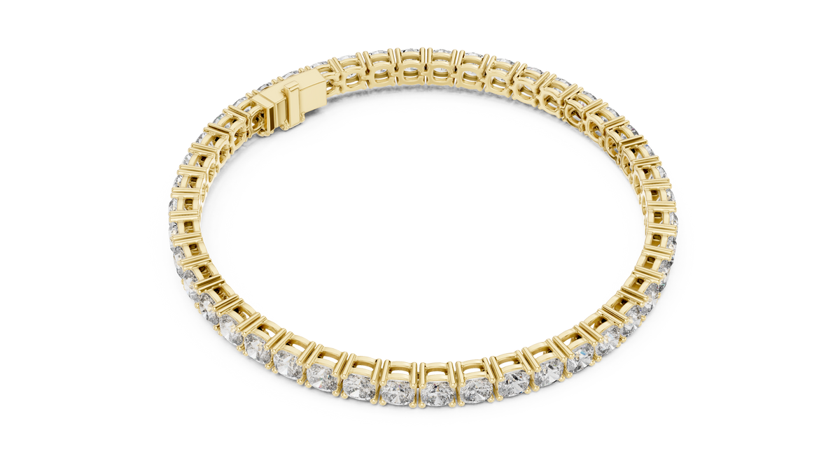 Cushelle Classic Cushion Cut Lab Grown Diamond Tennis Bracelet