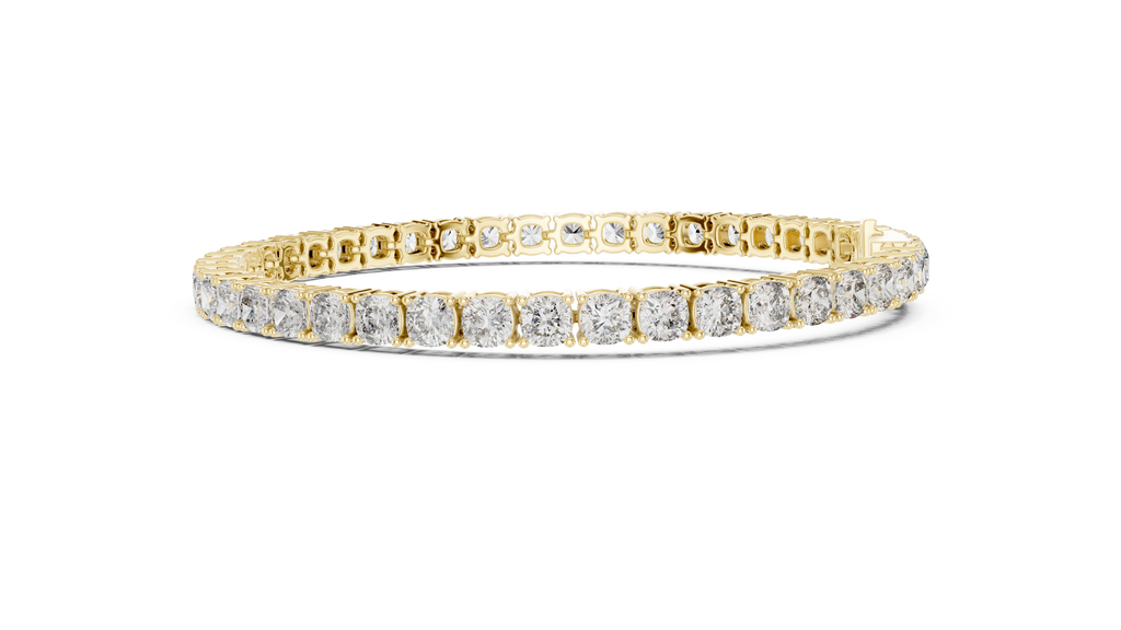 Cushelle Classic Cushion Cut Lab Grown Diamond Tennis Bracelet