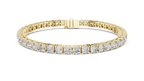 Cushelle Classic Cushion Cut Lab Grown Diamond Tennis Bracelet