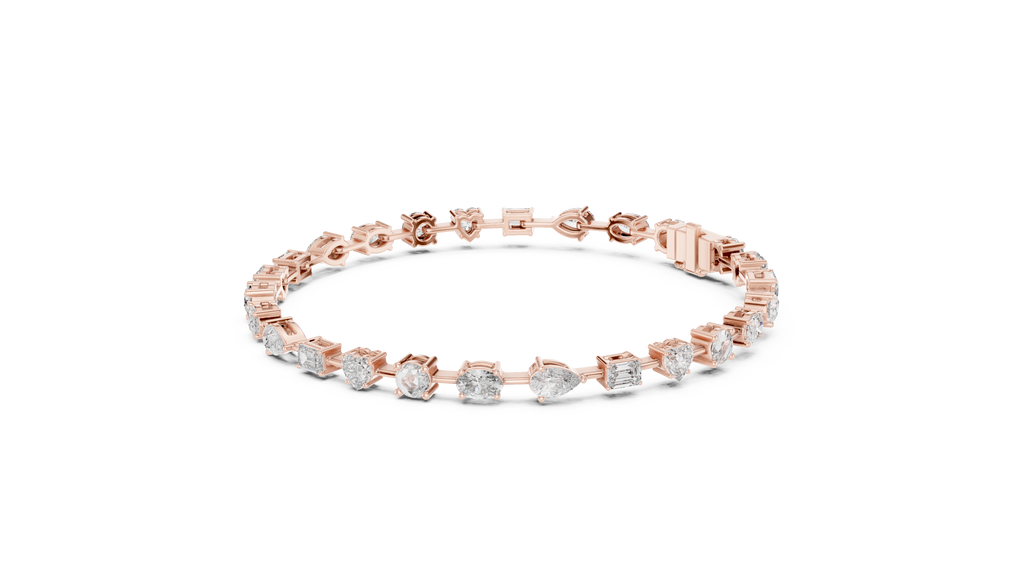 Kaleidora Mixed-Shape Lab Grown Diamond Station Bracelet