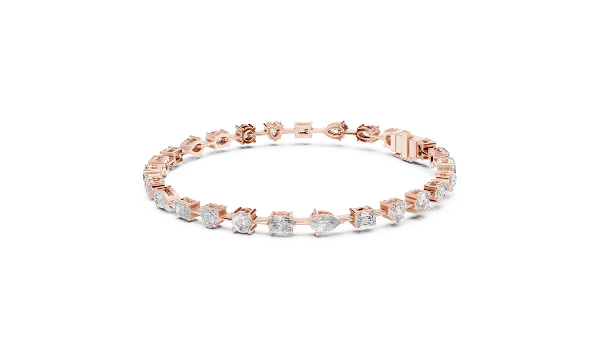 Kaleidora Mixed-Shape Lab Grown Diamond Station Bracelet