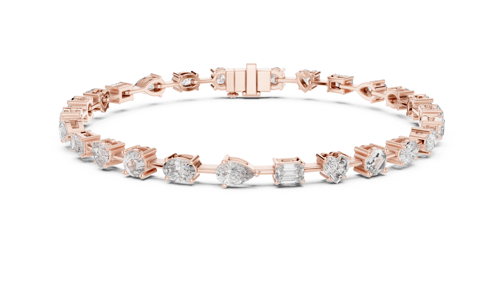 Kaleidora Mixed-Shape Lab Grown Diamond Station Bracelet