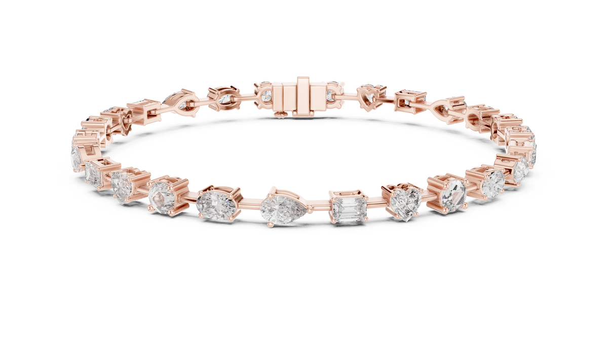 Kaleidora Mixed-Shape Lab Grown Diamond Station Bracelet