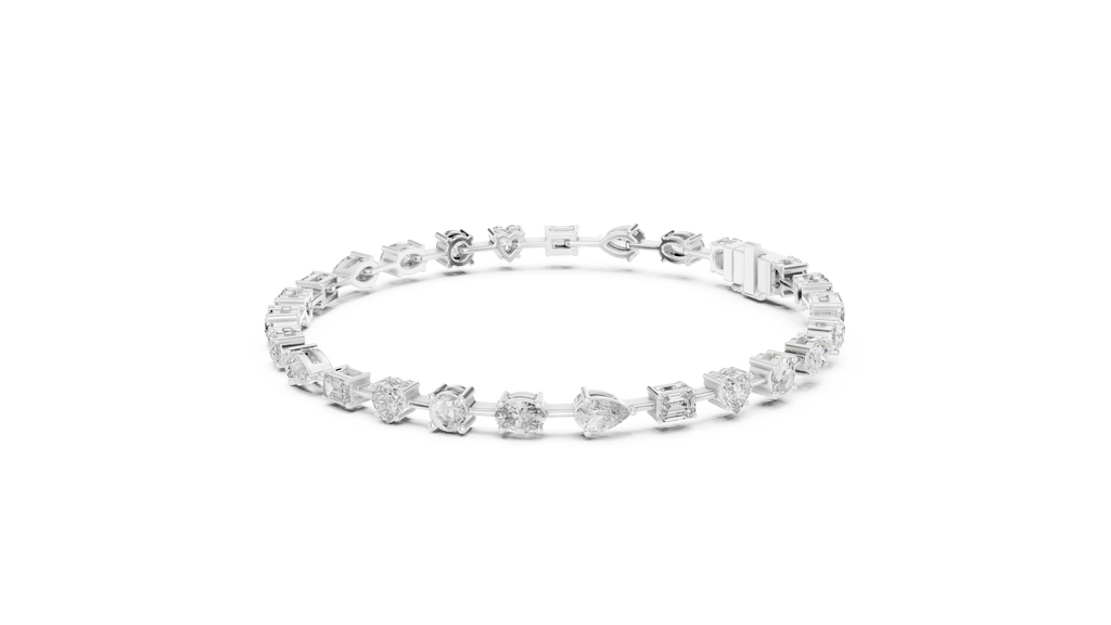 Kaleidora Mixed-Shape Lab Grown Diamond Station Bracelet