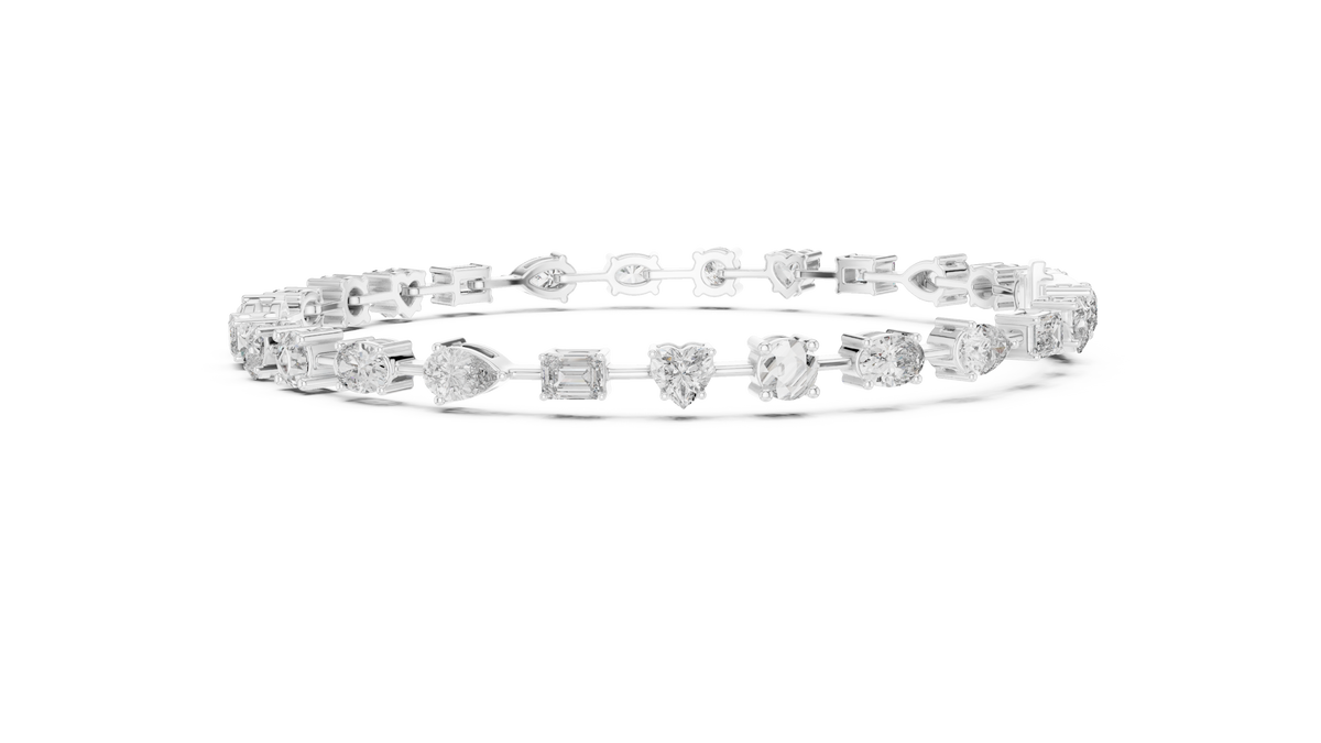 Kaleidora Mixed-Shape Lab Grown Diamond Station Bracelet