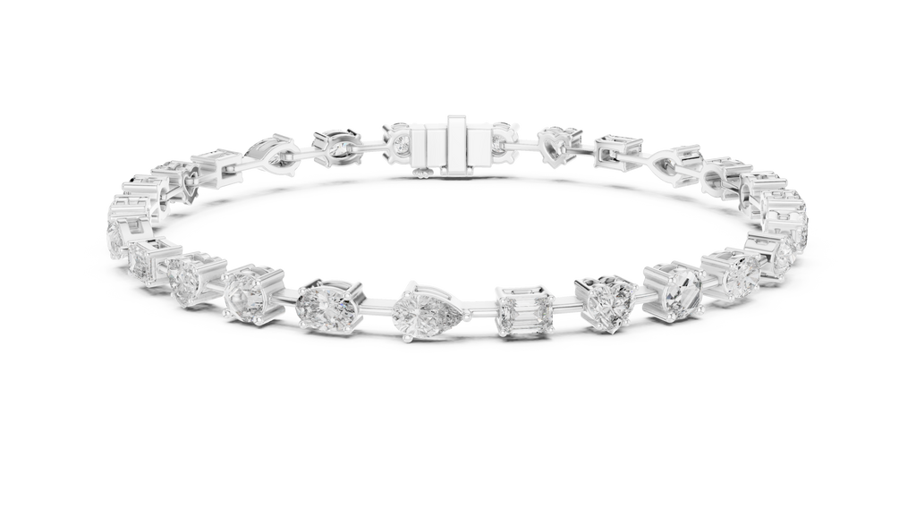 Kaleidora Mixed-Shape Lab Grown Diamond Station Bracelet