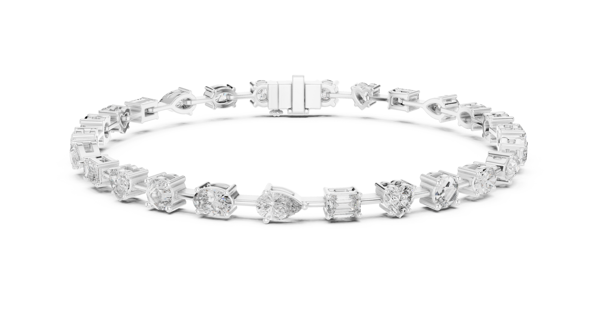 Kaleidora Mixed-Shape Lab Grown Diamond Station Bracelet