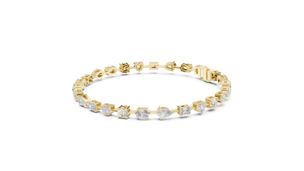 Kaleidora Mixed-Shape Lab Grown Diamond Station Bracelet