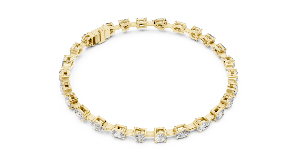 Kaleidora Mixed-Shape Lab Grown Diamond Station Bracelet