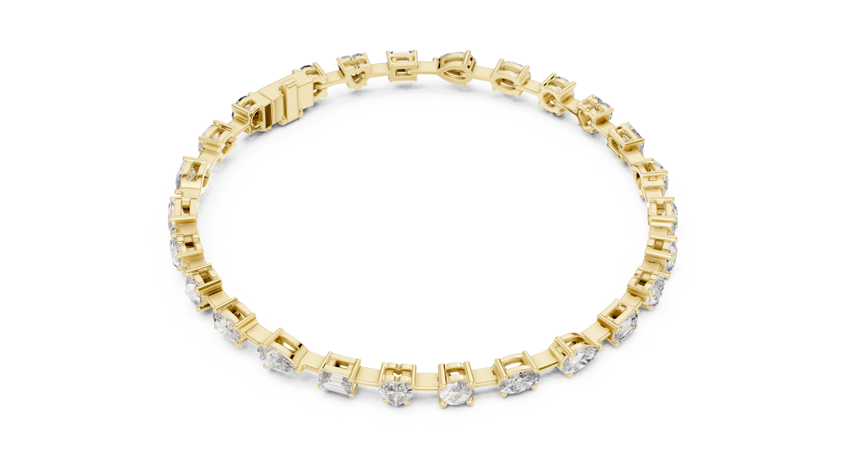 Kaleidora Mixed-Shape Lab Grown Diamond Station Bracelet