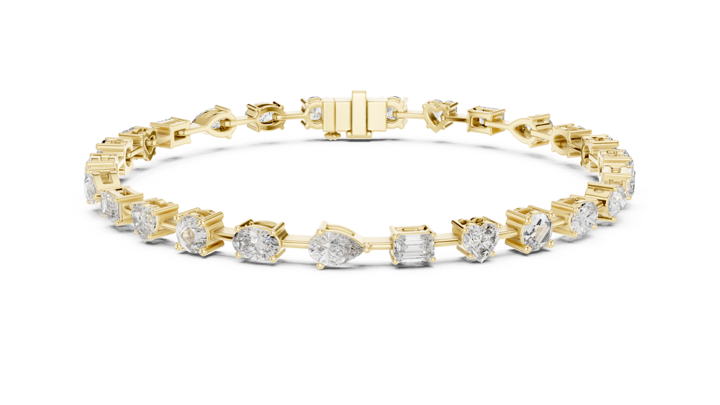 Kaleidora Mixed-Shape Lab Grown Diamond Station Bracelet