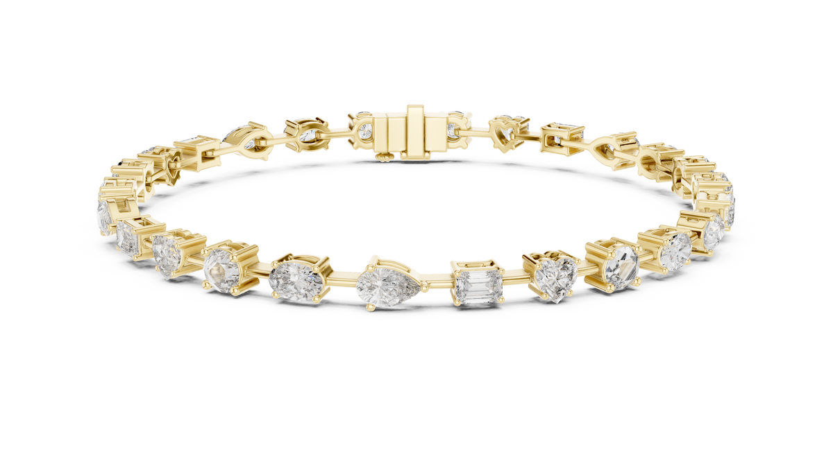 Kaleidora Mixed-Shape Lab Grown Diamond Station Bracelet