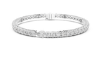 Everelle Slim Single Row Round Brilliant Four Prong Lab Grown Diamond Tennis Bracelet