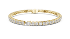 Everelle Slim Single Row Round Brilliant Four Prong Lab Grown Diamond Tennis Bracelet