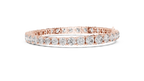 Classelle Single Row Round Brilliant Four Prong Lab Grown Diamond Tennis Bracelet