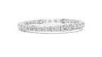 Classelle Single Row Round Brilliant Four Prong Lab Grown Diamond Tennis Bracelet