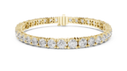 Classelle Single Row Round Brilliant Four Prong Lab Grown Diamond Tennis Bracelet