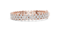 Clovelle Three-Row Cluster Lab Grown Diamond Tennis Bracelet