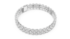 Clovelle Three-Row Cluster Lab Grown Diamond Tennis Bracelet