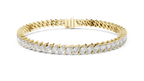 Foliara Angled Marquise Lab Grown Diamond Tennis Bracelet