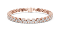 Chevrelle Staggered Two Row Round Lab Grown Diamond Tennis Bracelet