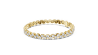 Chevrelle Staggered Two Row Round Lab Grown Diamond Tennis Bracelet