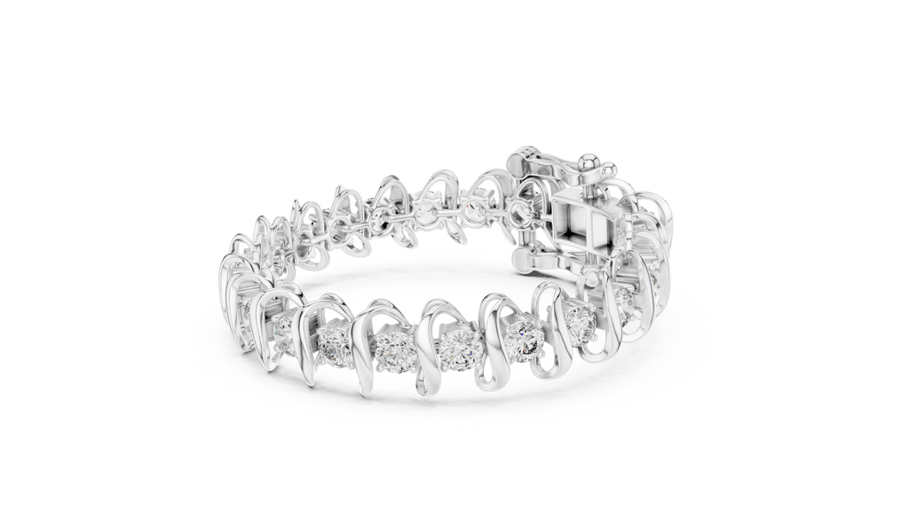 Hochzeitsarmband aus Rotgold mit Diamanten – Einzigartiger Stil