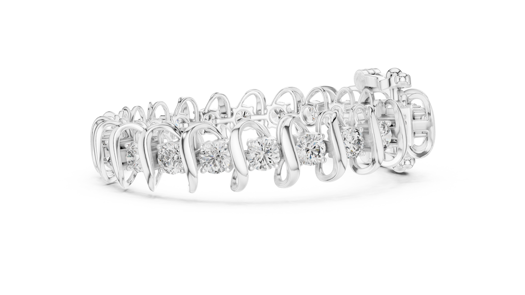 Hochzeitsarmband aus Rotgold mit Diamanten – Einzigartiger Stil