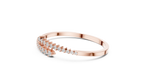 Gradelle Graduated Bypass Lab Grown Diamond Open Bangle Bracelet