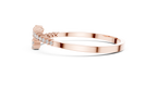 Gradelle Graduated Bypass Lab Grown Diamond Open Bangle Bracelet