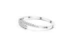 Gradelle Graduated Bypass Lab Grown Diamond Open Bangle Bracelet