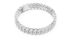 Luxury Gold Oval Diamond Tennis Bracelet for Women