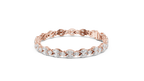 Laurelle Double Row Marquise Cut Lab Grown Diamond Tennis Bracelet